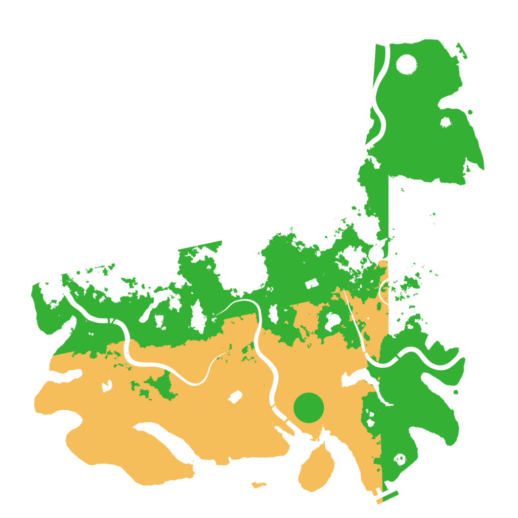 Biome Rust Map: Procedural Map, Size: 4500, Seed: 78967742