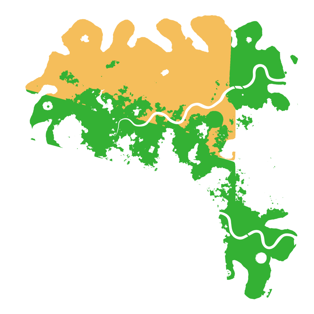 Biome Rust Map: Procedural Map, Size: 5000, Seed: 710777