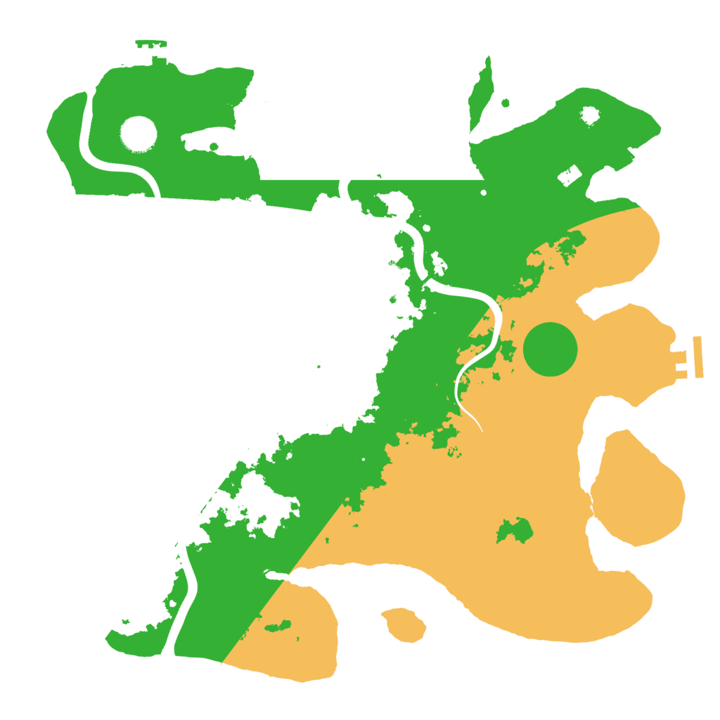 Biome Rust Map: Procedural Map, Size: 3500, Seed: 53562455