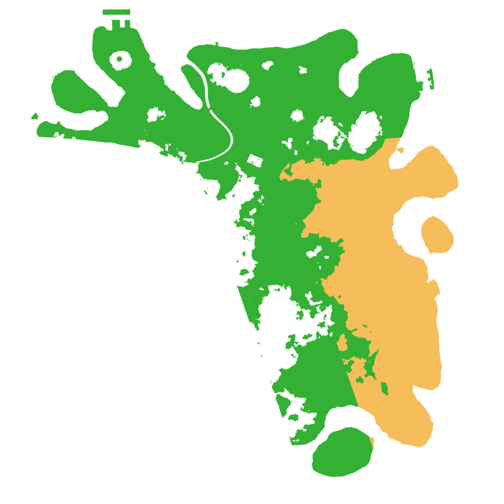 Biome Rust Map: Procedural Map, Size: 3700, Seed: 882868271