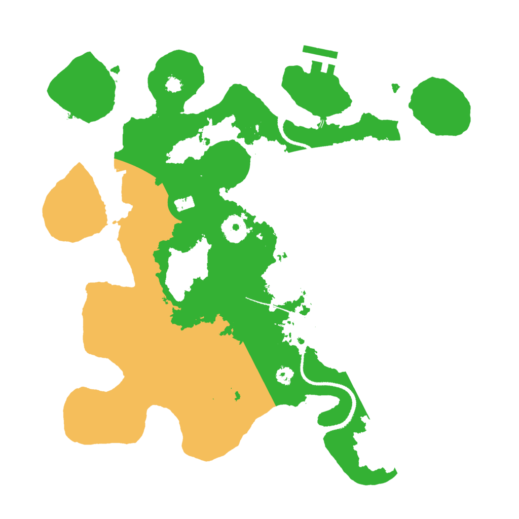 Biome Rust Map: Procedural Map, Size: 3000, Seed: 42114