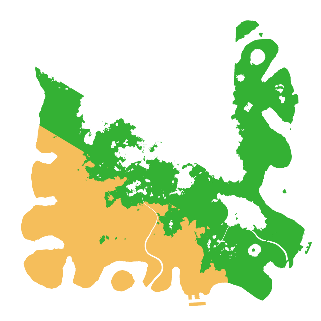 Biome Rust Map: Procedural Map, Size: 3850, Seed: 20551137