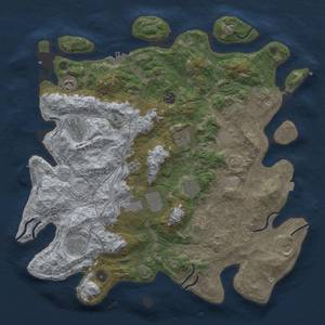 Thumbnail Rust Map: Procedural Map, Size: 4250, Seed: 272094040, 19 Monuments