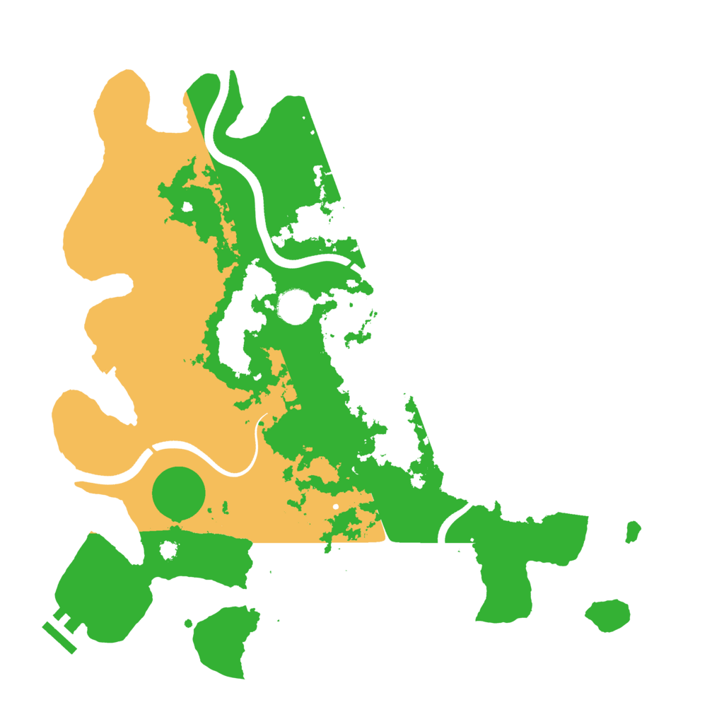 Biome Rust Map: Procedural Map, Size: 3600, Seed: 30583478