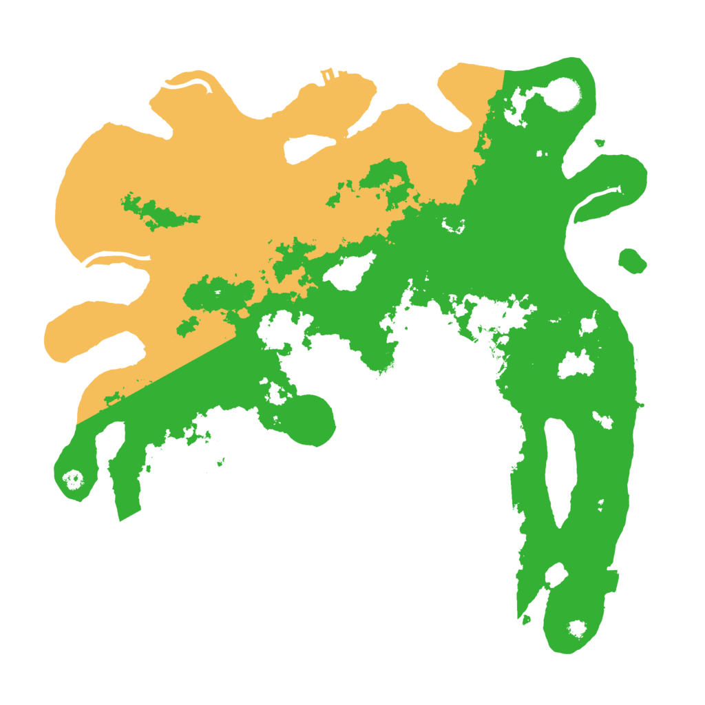 Biome Rust Map: Procedural Map, Size: 3700, Seed: 73175990