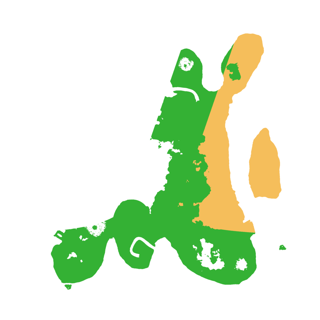 Biome Rust Map: Procedural Map, Size: 2500, Seed: 22041966