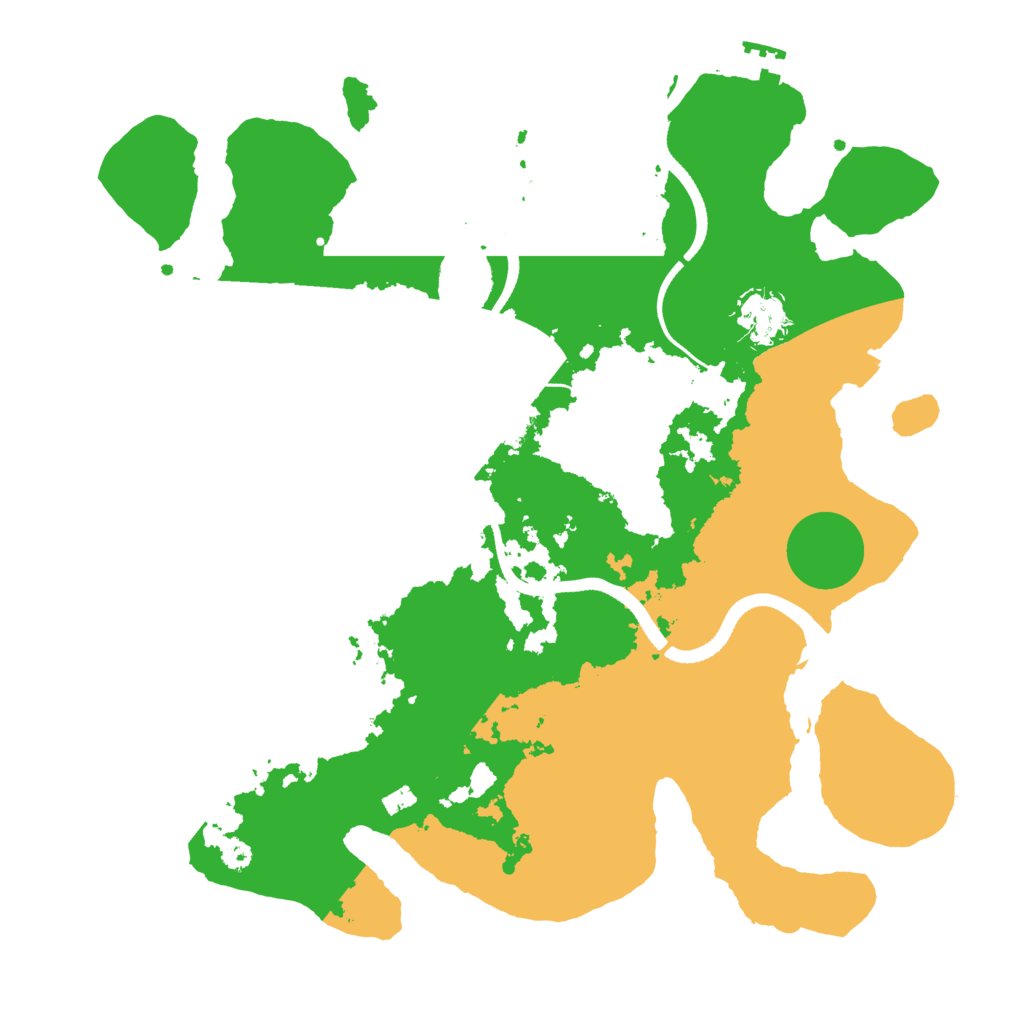 Biome Rust Map: Procedural Map, Size: 3500, Seed: 2068148928