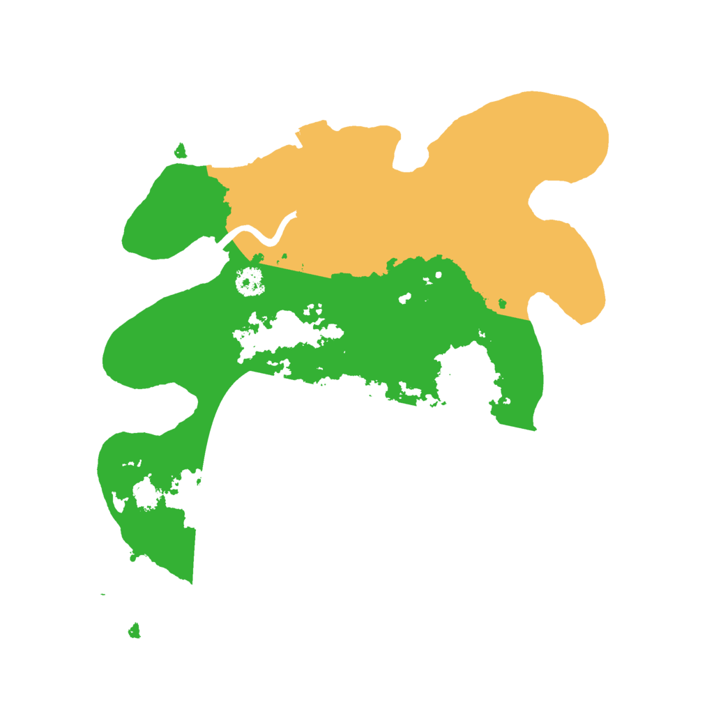 Biome Rust Map: Procedural Map, Size: 2500, Seed: 268633011