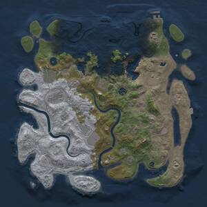Thumbnail Rust Map: Procedural Map, Size: 4000, Seed: 190923, 15 Monuments