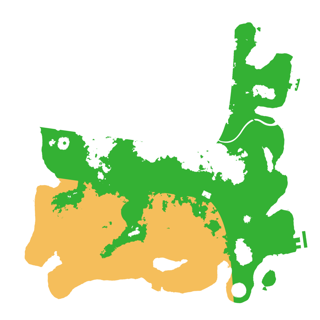 Biome Rust Map: Procedural Map, Size: 3900, Seed: 10841488