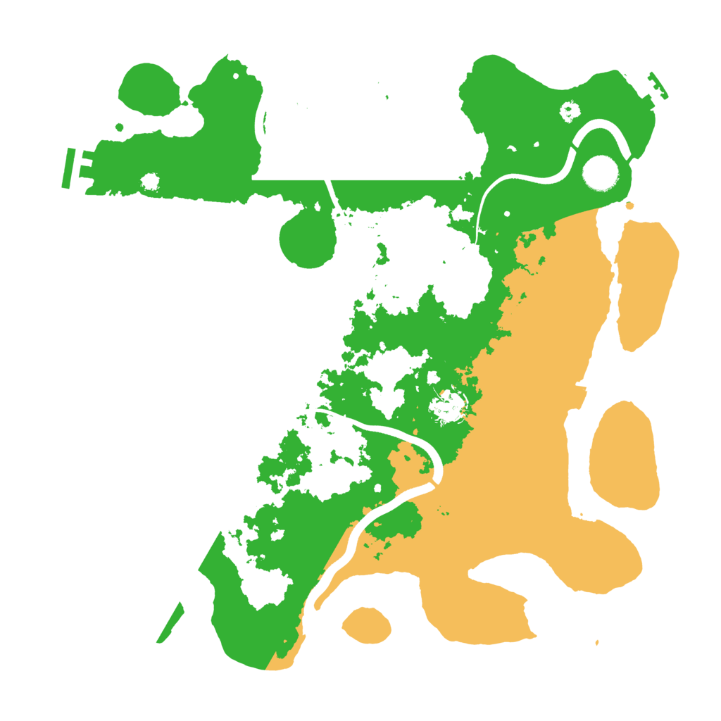 Biome Rust Map: Procedural Map, Size: 3600, Seed: 43664719
