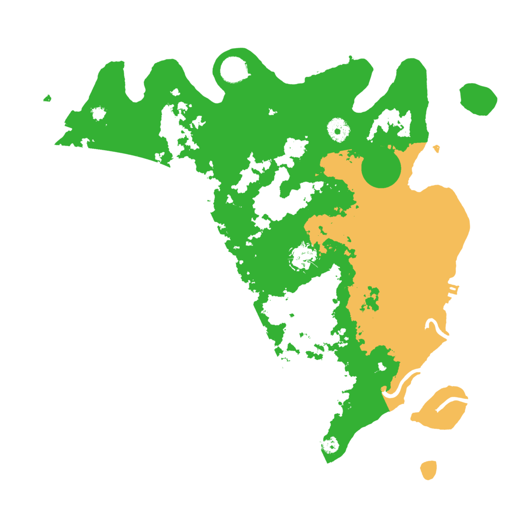 Biome Rust Map: Procedural Map, Size: 3500, Seed: 77424733