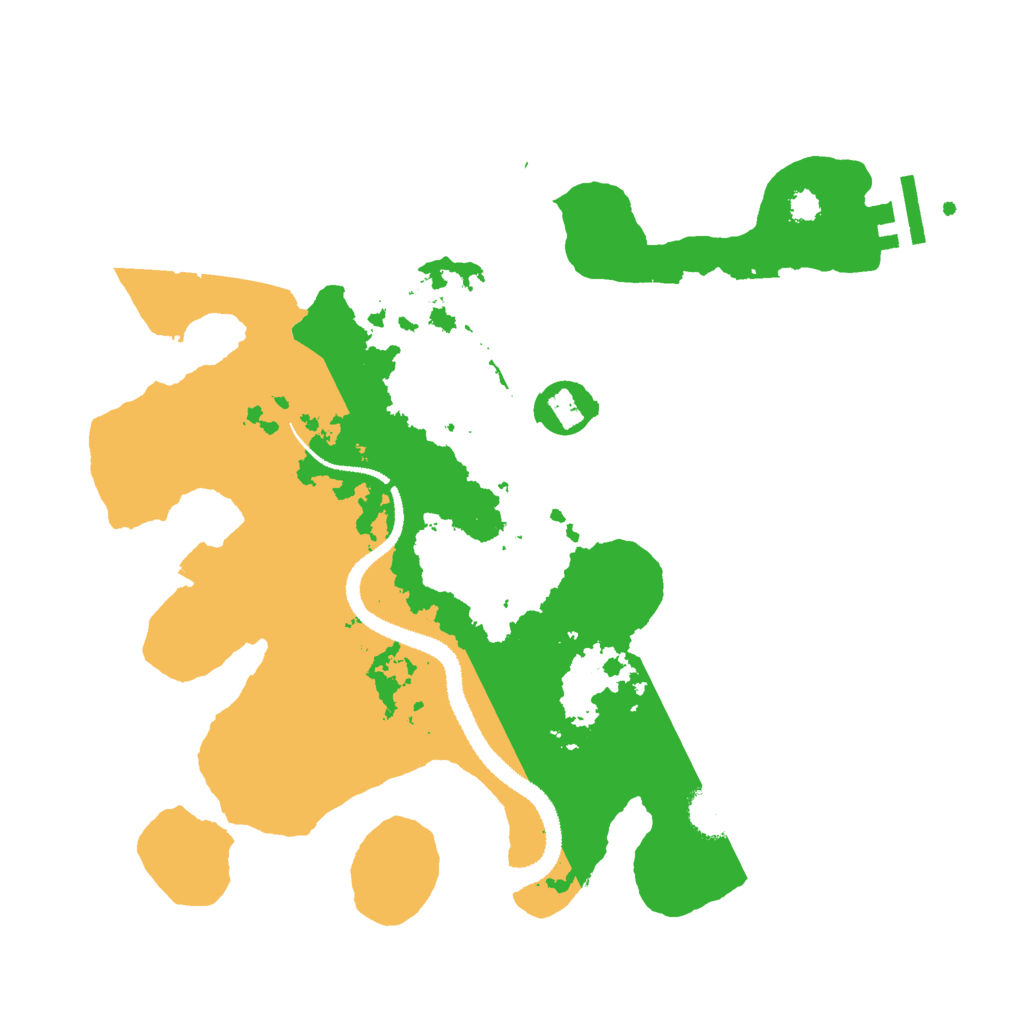 Biome Rust Map: Procedural Map, Size: 3000, Seed: 13395