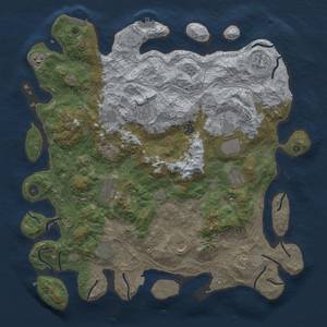 Thumbnail Rust Map: Procedural Map, Size: 4500, Seed: 1438342890, 19 Monuments