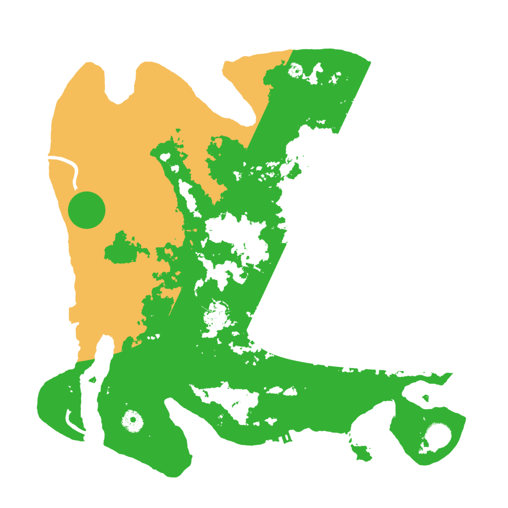 Biome Rust Map: Procedural Map, Size: 3600, Seed: 16775055