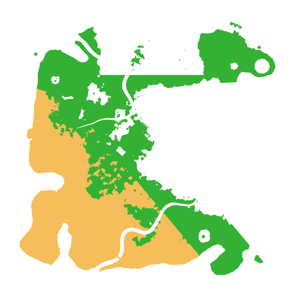 Biome Rust Map: Procedural Map, Size: 3600, Seed: 3911393