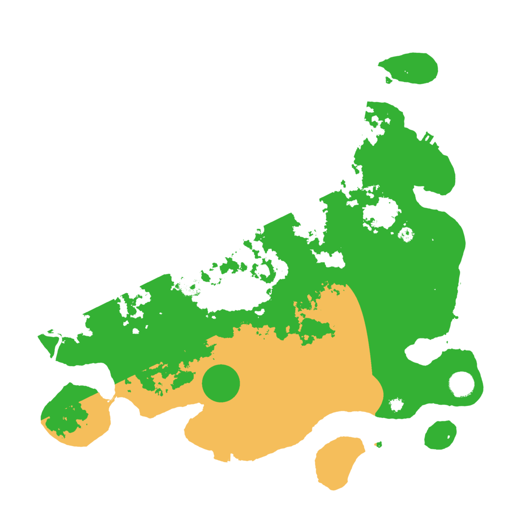 Biome Rust Map: Procedural Map, Size: 3600, Seed: 95251555