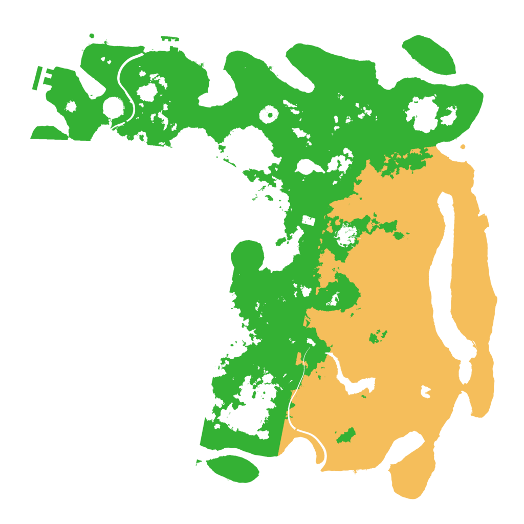 Biome Rust Map: Procedural Map, Size: 4400, Seed: 33987461