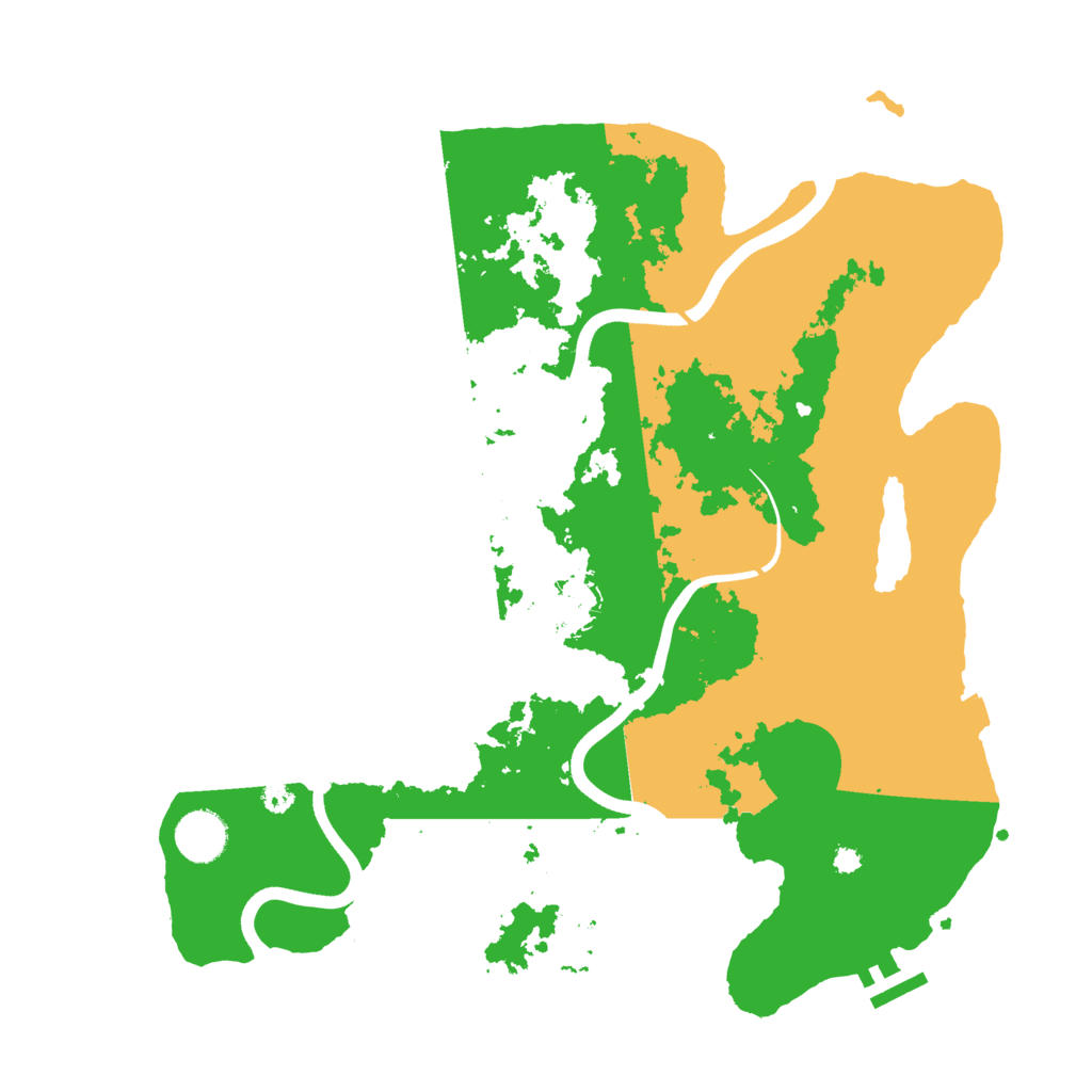 Biome Rust Map: Procedural Map, Size: 3700, Seed: 89746393
