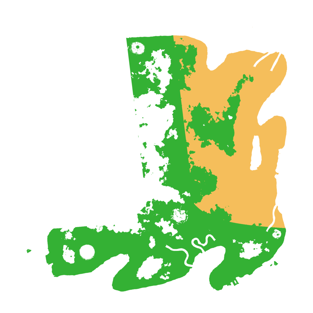Biome Rust Map: Procedural Map, Size: 3700, Seed: 89746393