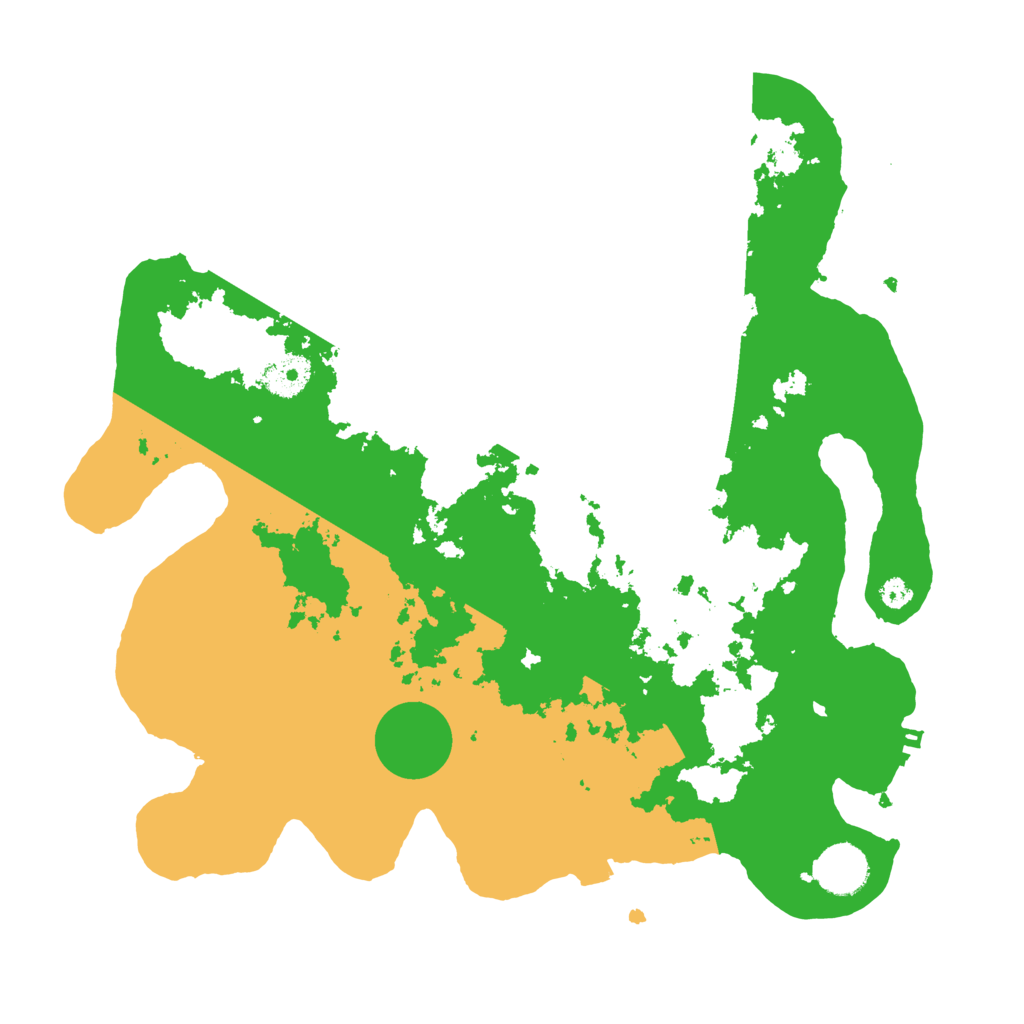 Biome Rust Map: Procedural Map, Size: 3500, Seed: 596547
