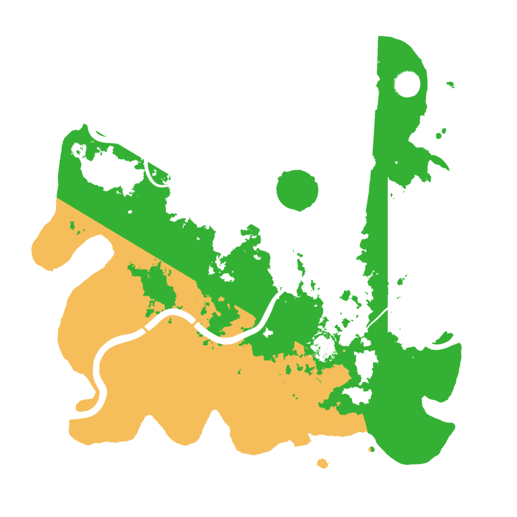 Biome Rust Map: Procedural Map, Size: 3500, Seed: 596547