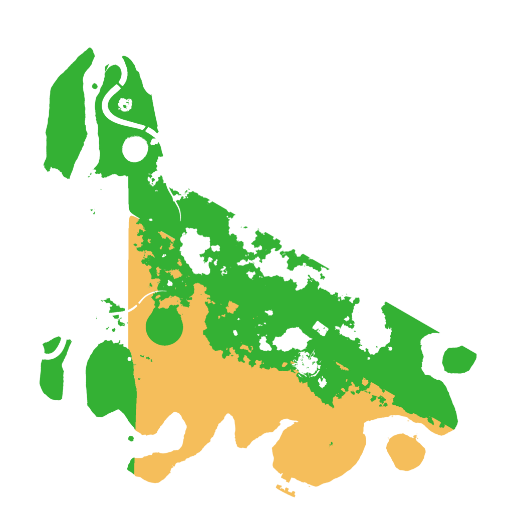 Biome Rust Map: Procedural Map, Size: 3700, Seed: 91432494