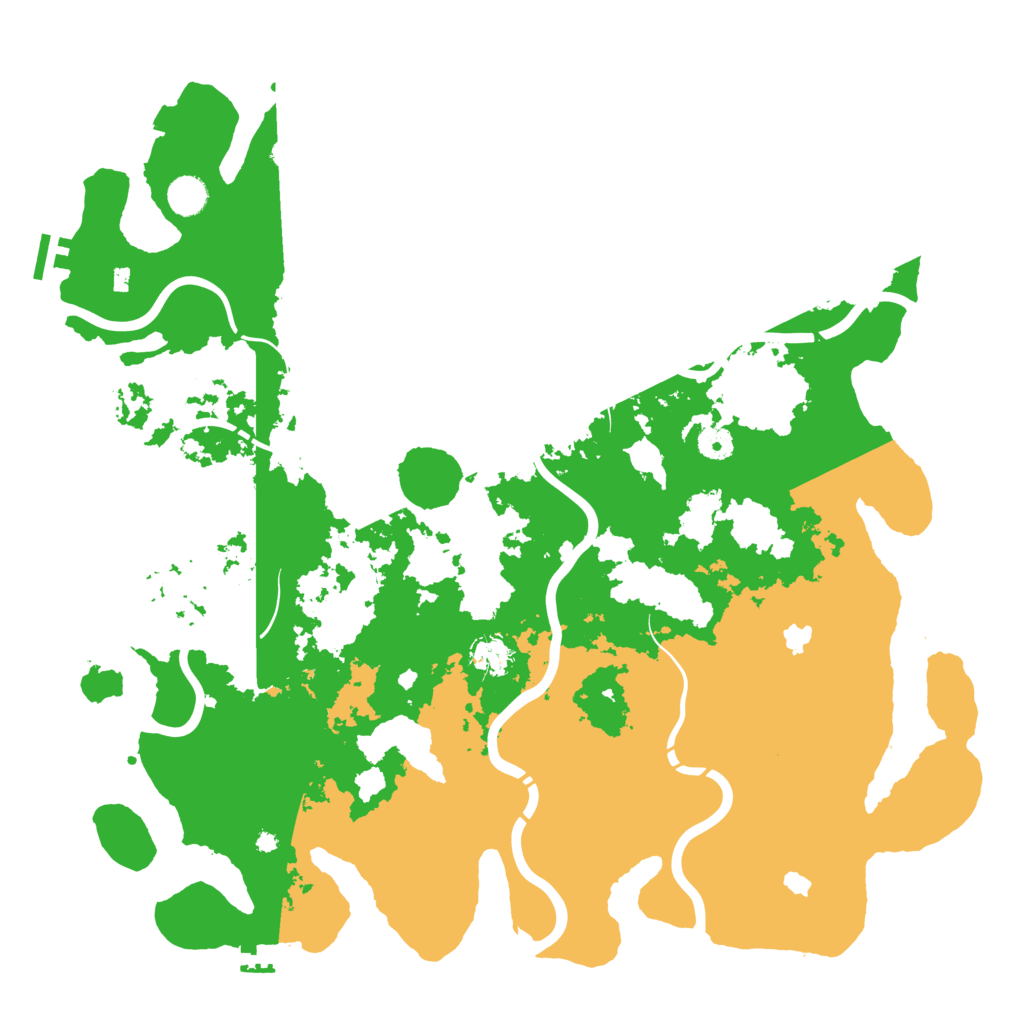 Biome Rust Map: Procedural Map, Size: 4500, Seed: 951207219