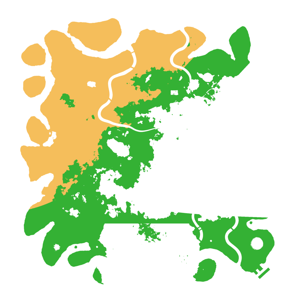 Biome Rust Map: Procedural Map, Size: 4300, Seed: 89930267