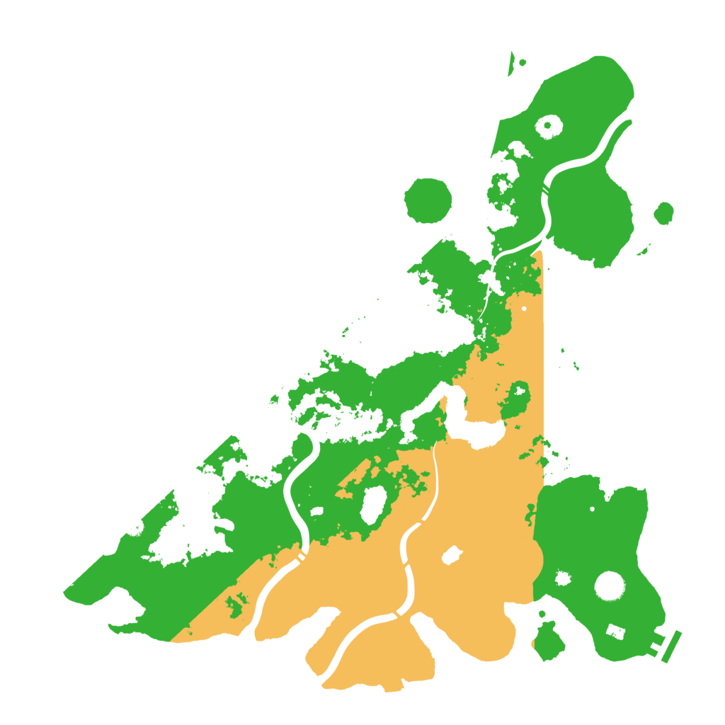 Biome Rust Map: Procedural Map, Size: 4300, Seed: 83478866