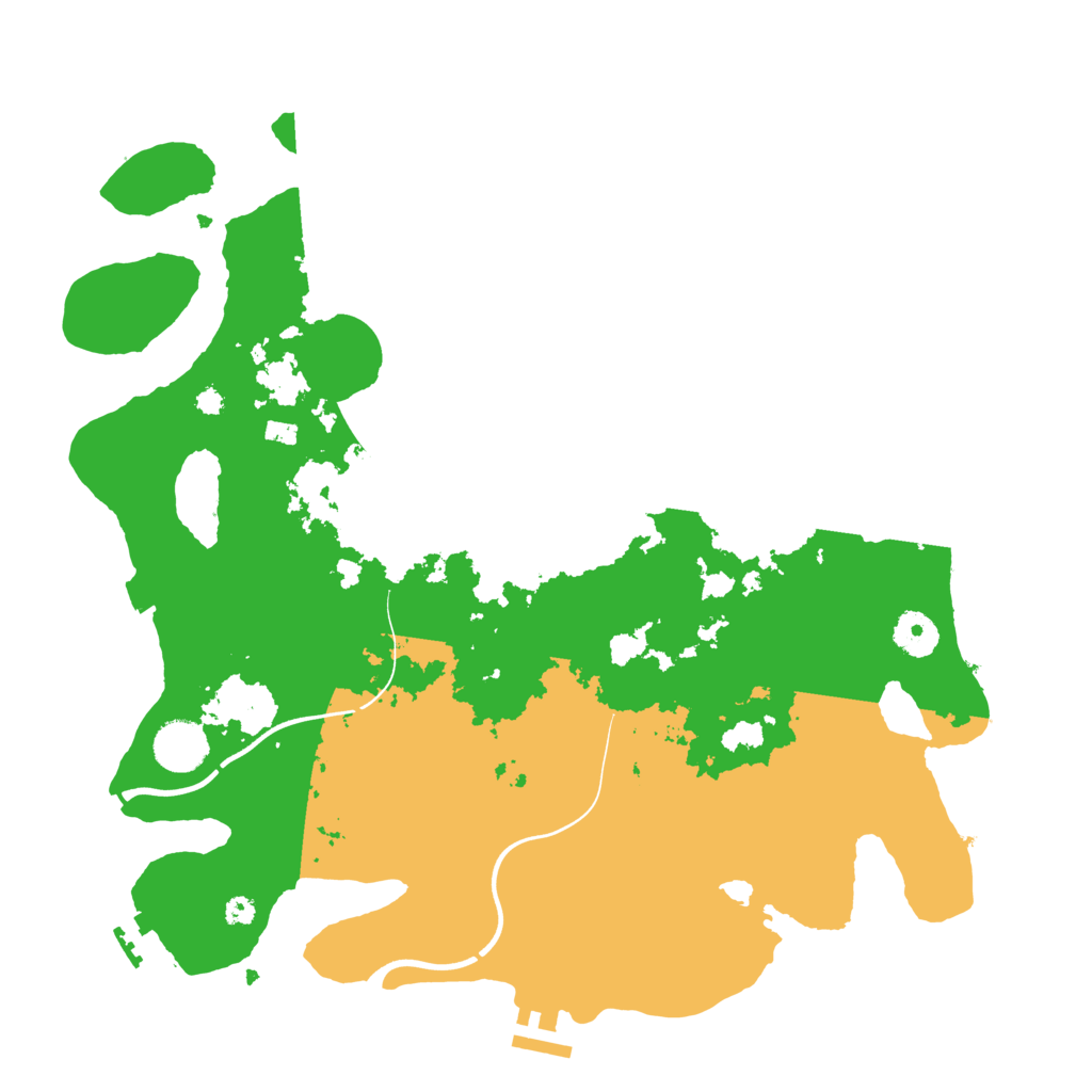 Biome Rust Map: Procedural Map, Size: 3700, Seed: 65849607