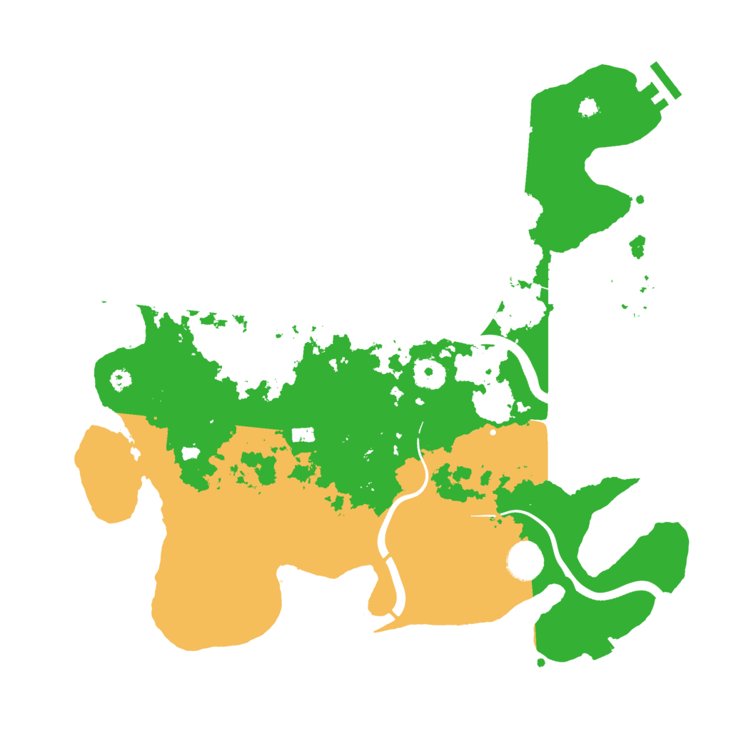 Biome Rust Map: Procedural Map, Size: 3500, Seed: 848353645