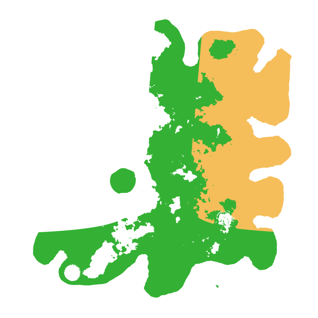 Biome Rust Map: Barren, Size: 3500, Seed: 2138350833