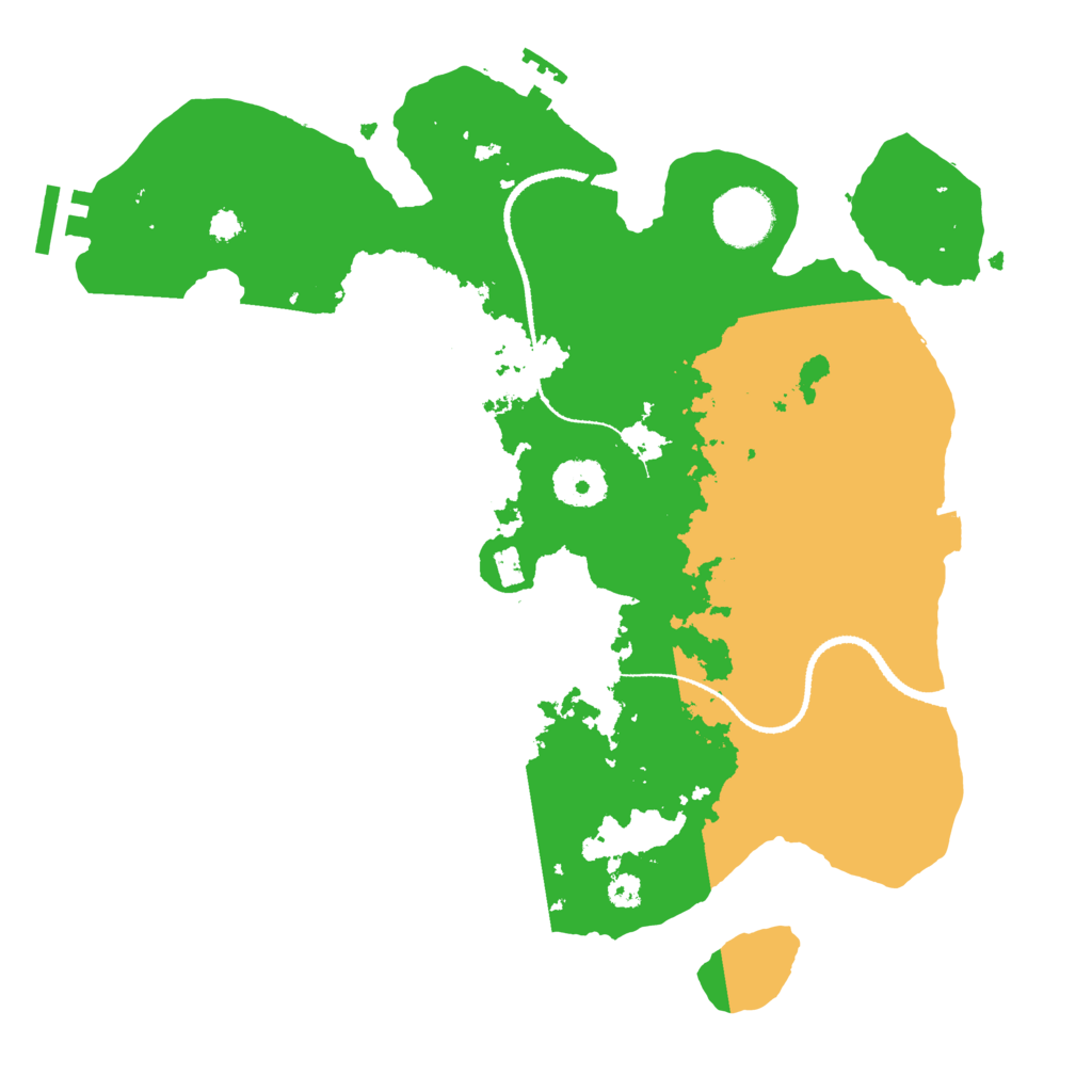 Biome Rust Map: Procedural Map, Size: 3200, Seed: 1211269703