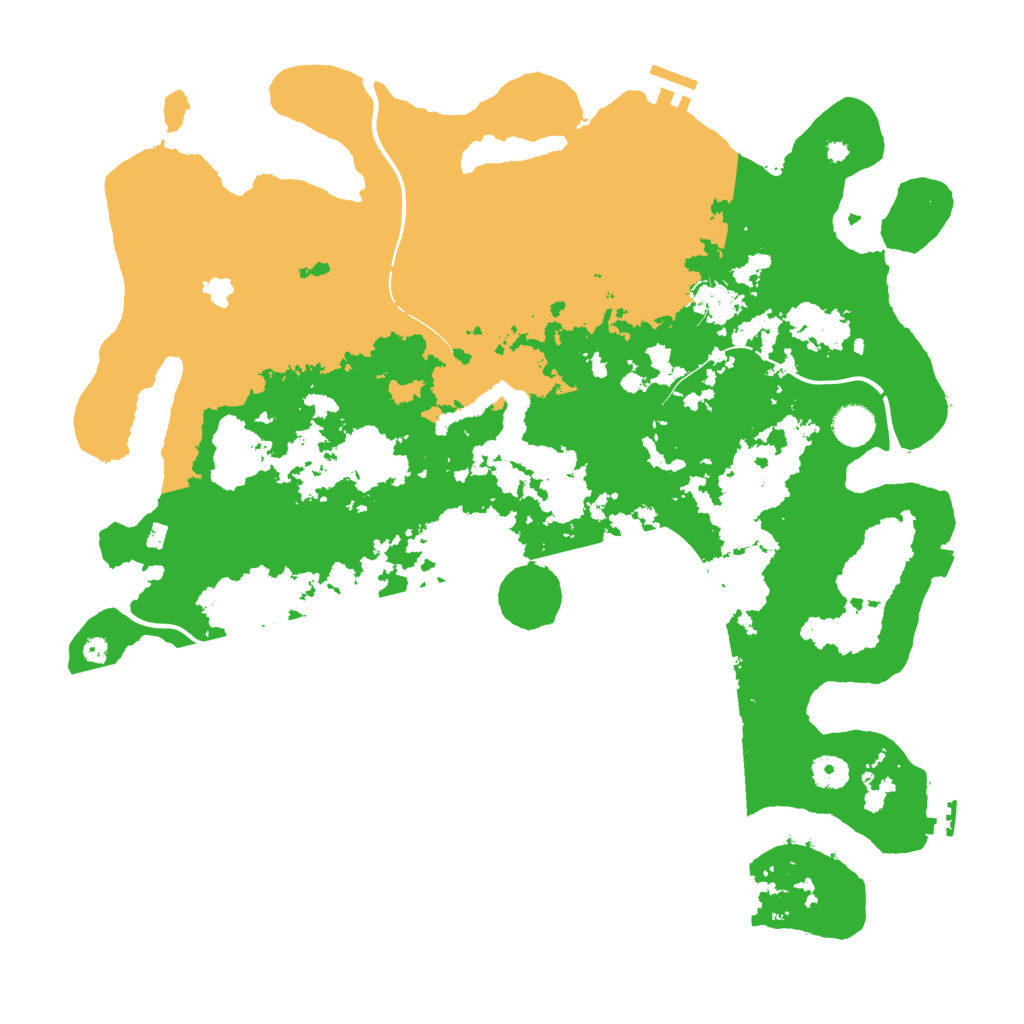 Biome Rust Map: Procedural Map, Size: 4300, Seed: 67593105