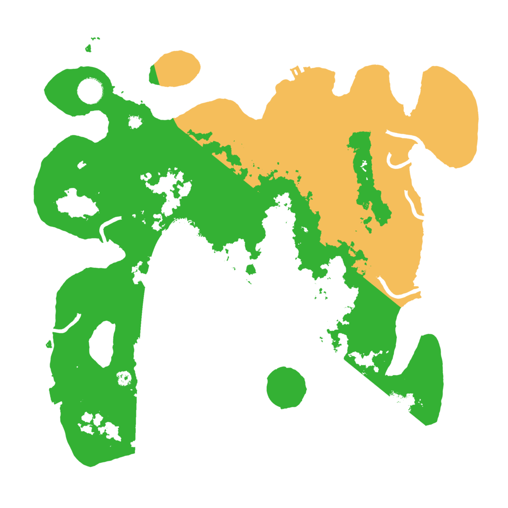 Biome Rust Map: Procedural Map, Size: 3500, Seed: 37256732