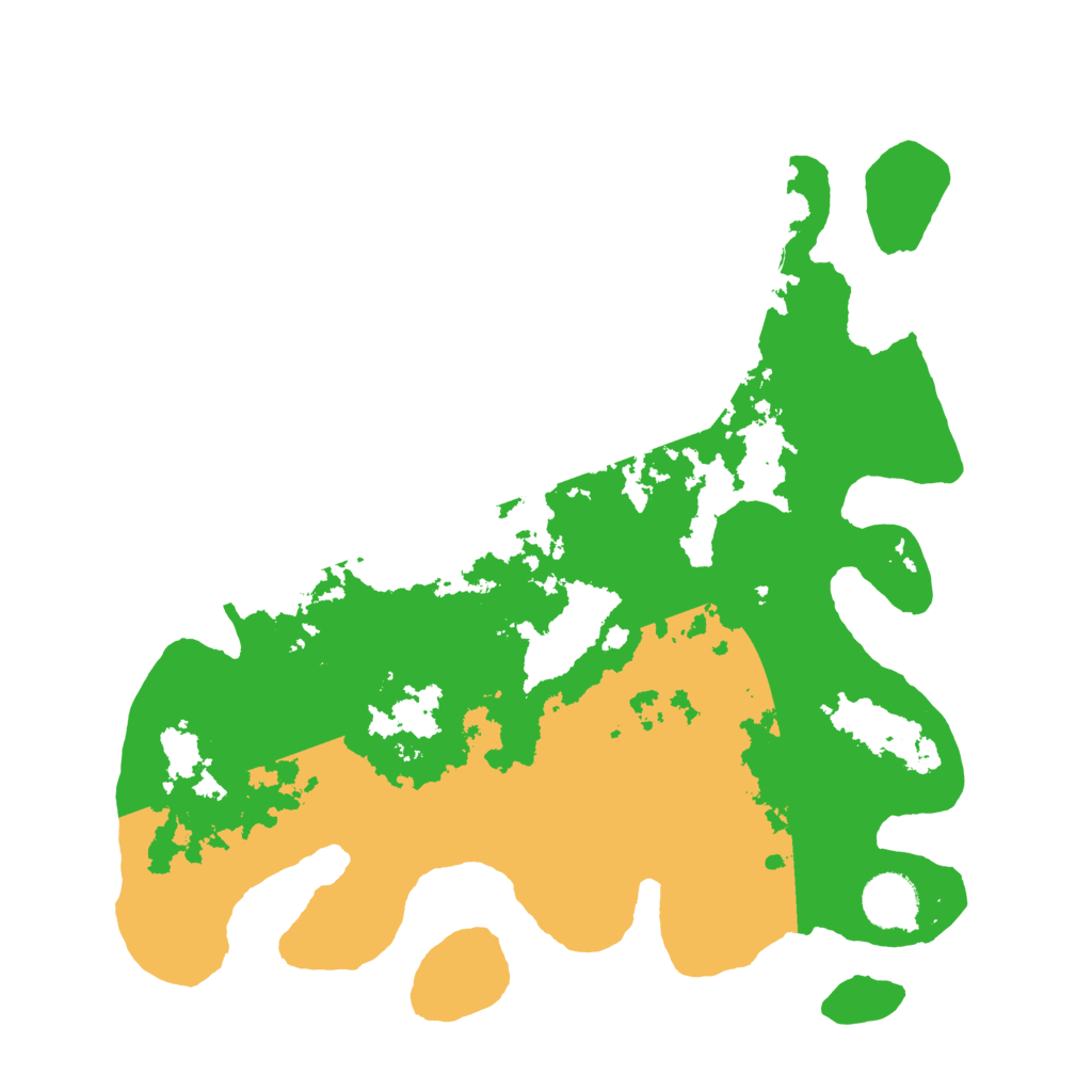 Biome Rust Map: Barren, Size: 3500, Seed: 87453333