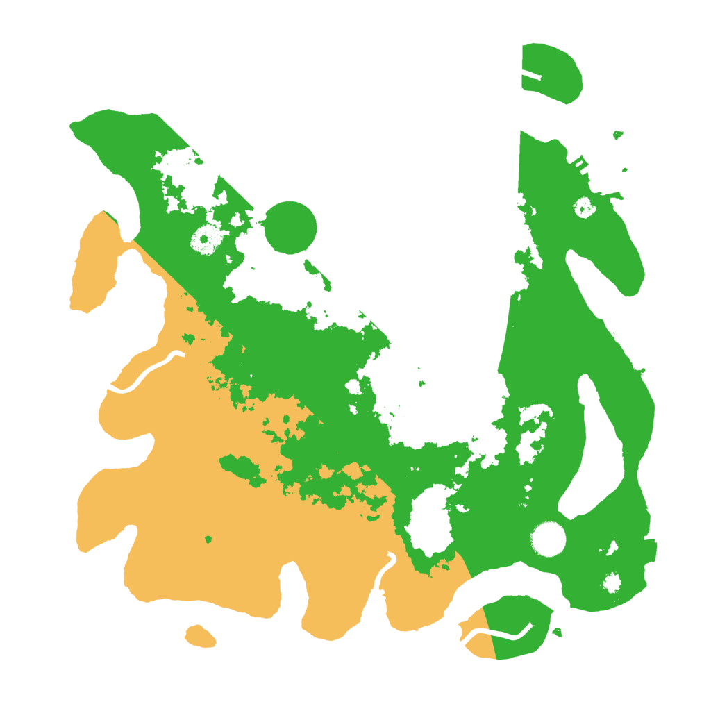 Biome Rust Map: Procedural Map, Size: 3600, Seed: 2813983