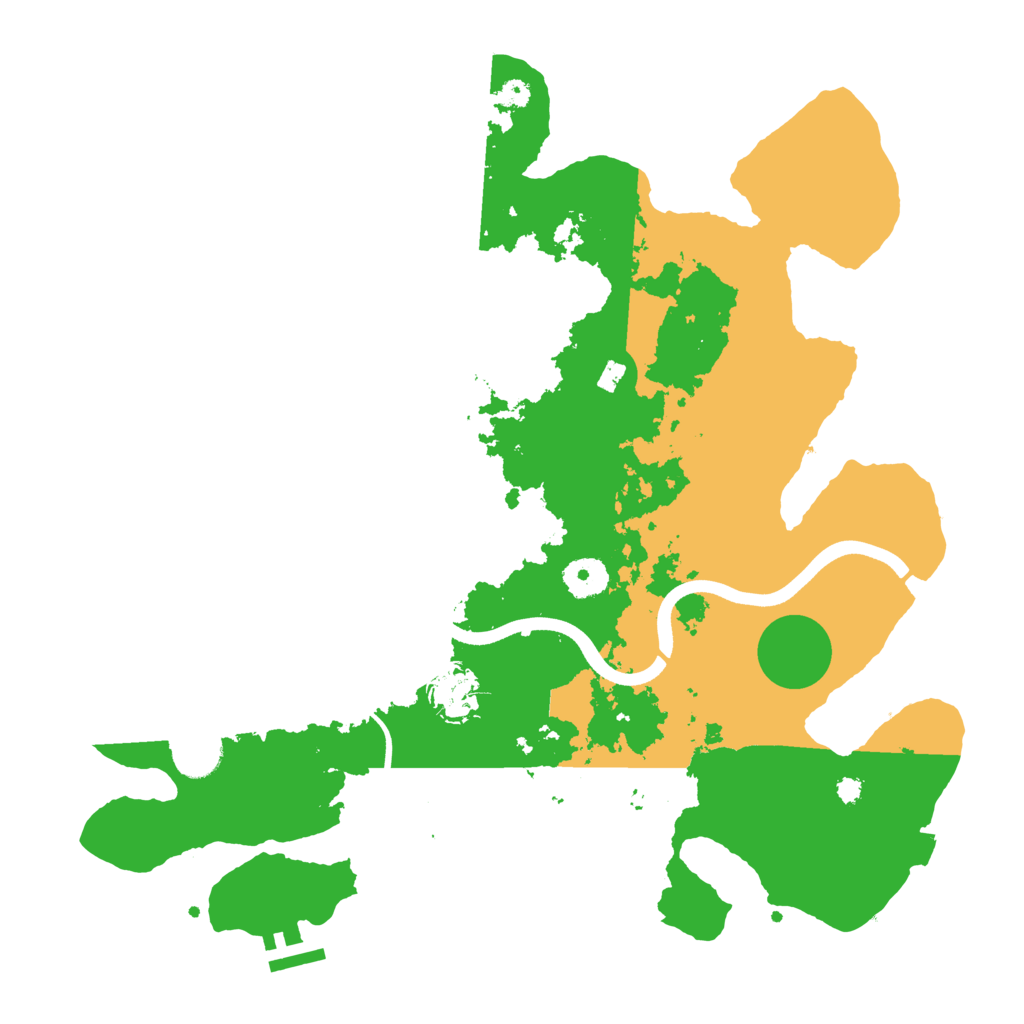 Biome Rust Map: Procedural Map, Size: 3650, Seed: 11855622