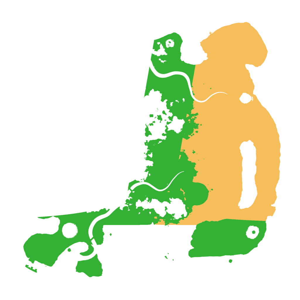 Biome Rust Map: Procedural Map, Size: 3500, Seed: 1989887915