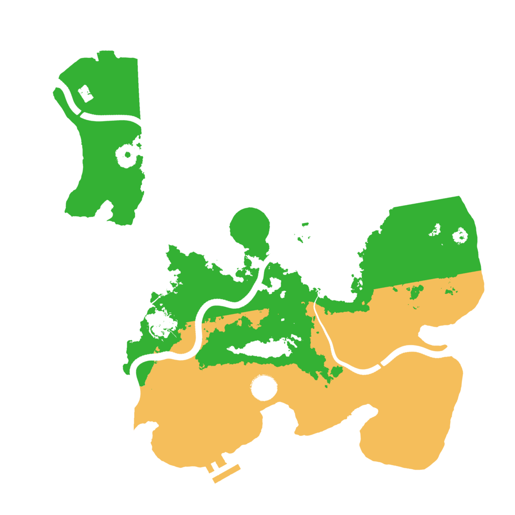 Biome Rust Map: Procedural Map, Size: 3500, Seed: 9013739