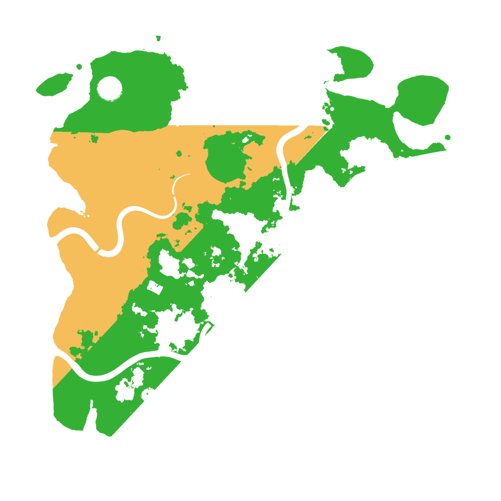 Biome Rust Map: Procedural Map, Size: 3600, Seed: 955740105