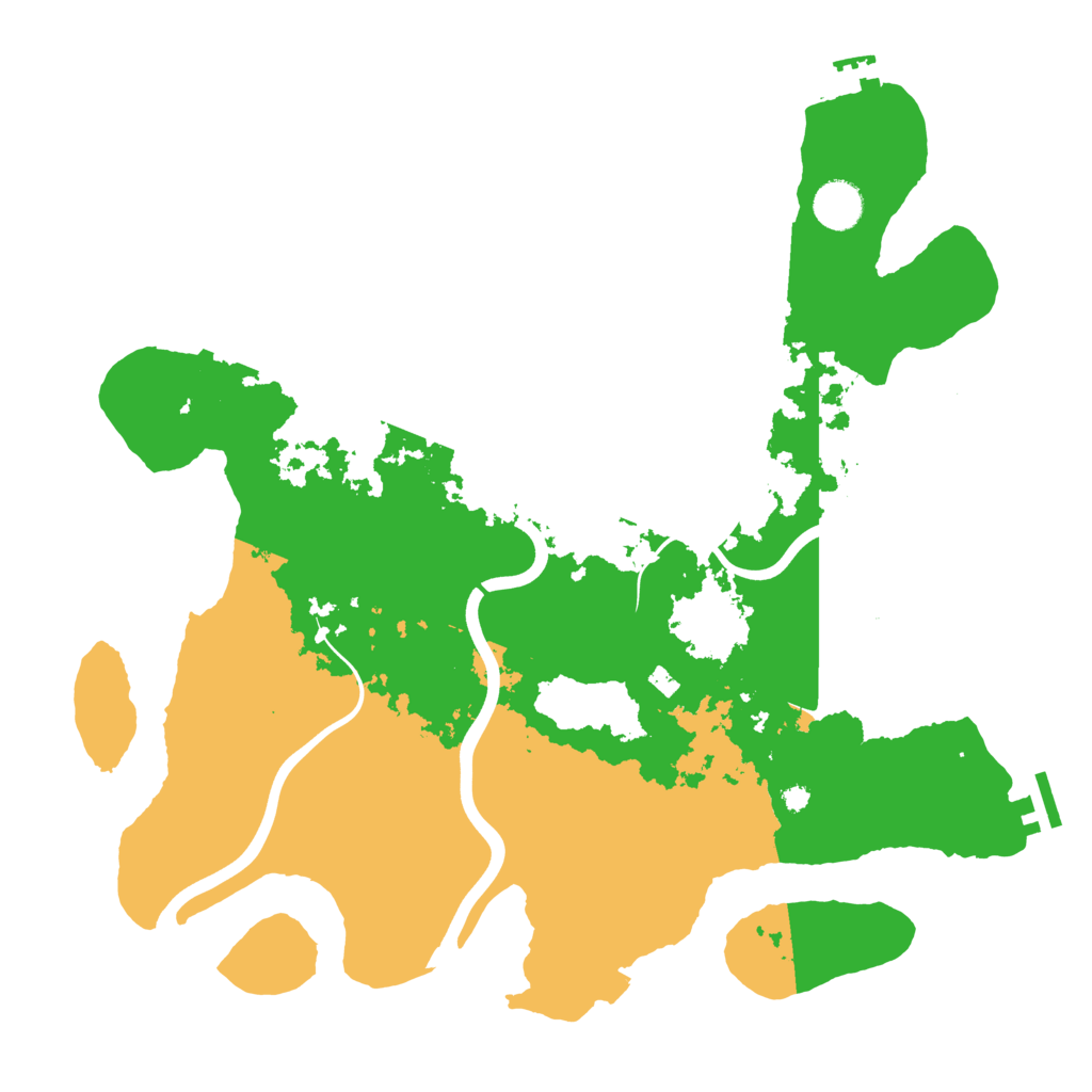 Biome Rust Map: Procedural Map, Size: 3900, Seed: 91539119