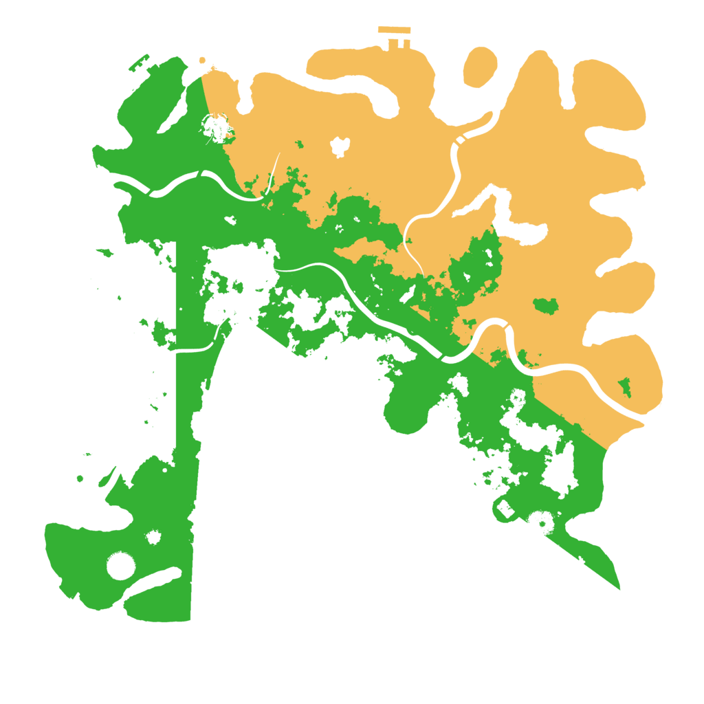 Biome Rust Map: Procedural Map, Size: 4400, Seed: 96910624