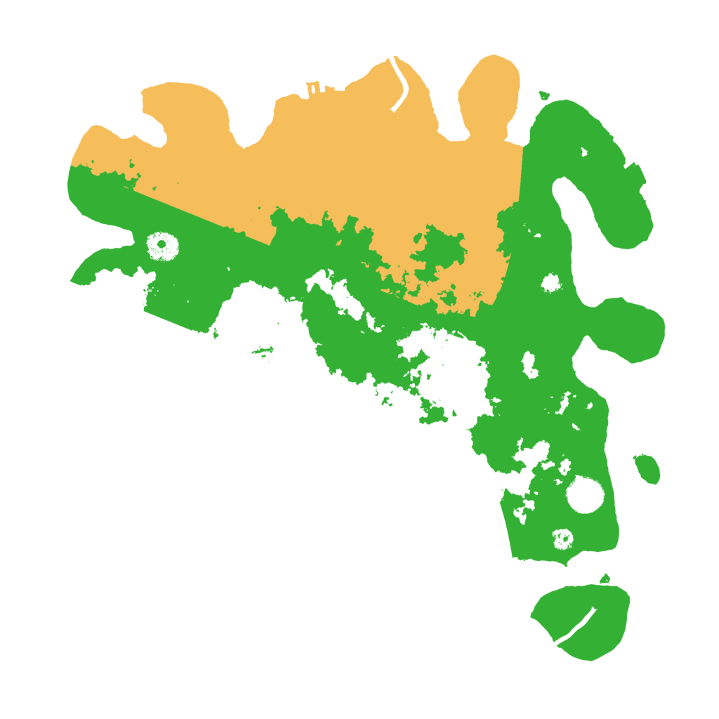 Biome Rust Map: Procedural Map, Size: 3500, Seed: 44365833