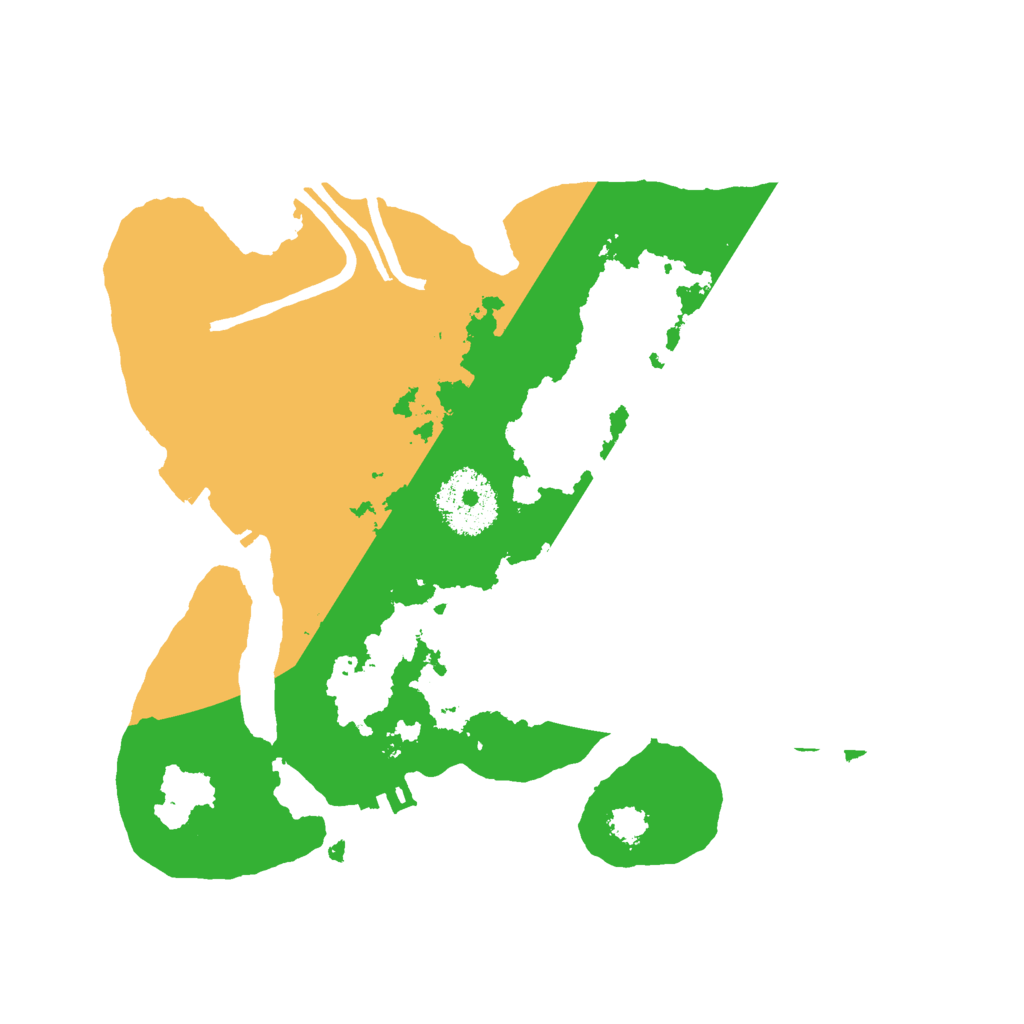 Biome Rust Map: Procedural Map, Size: 2500, Seed: 1318829091