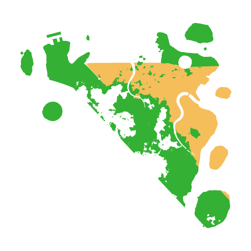 Biome Rust Map: Procedural Map, Size: 3500, Seed: 1377579724