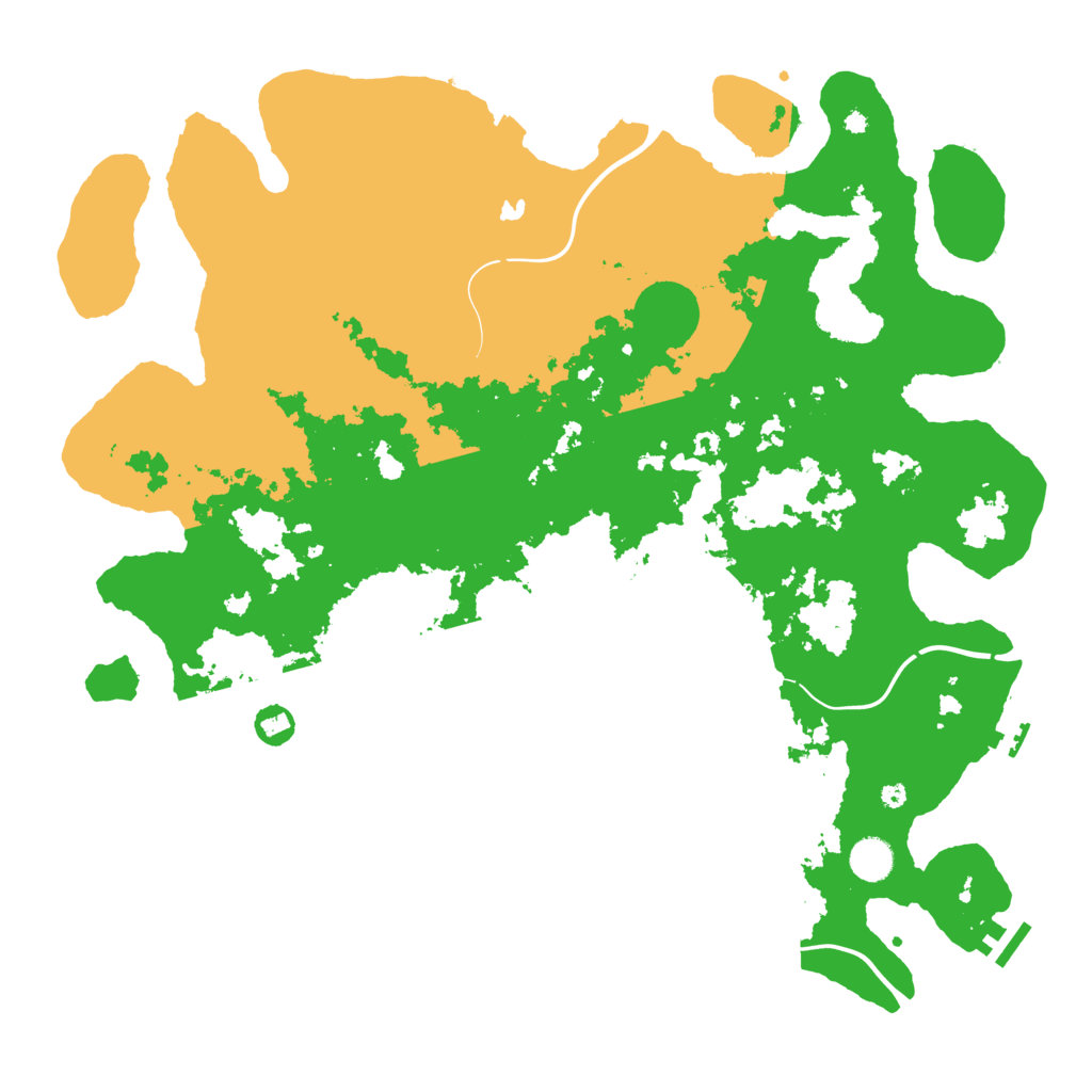 Biome Rust Map: Procedural Map, Size: 4400, Seed: 43713627