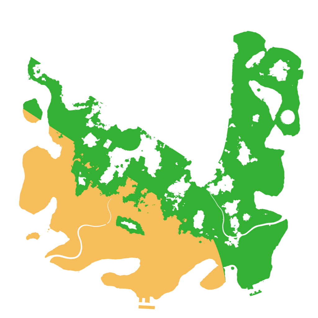 Biome Rust Map: Procedural Map, Size: 3950, Seed: 25727134