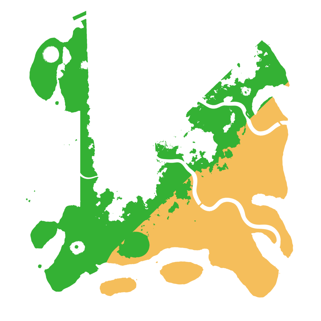 Biome Rust Map: Procedural Map, Size: 3500, Seed: 24615114